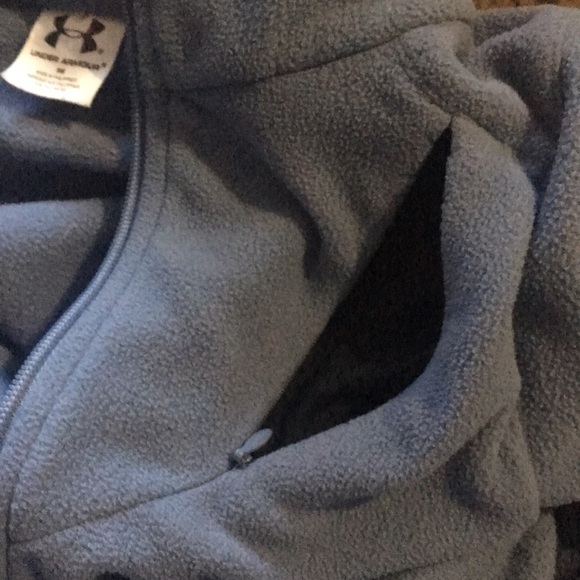 Blue Under Armor zip fleece - Picture 4 of 7